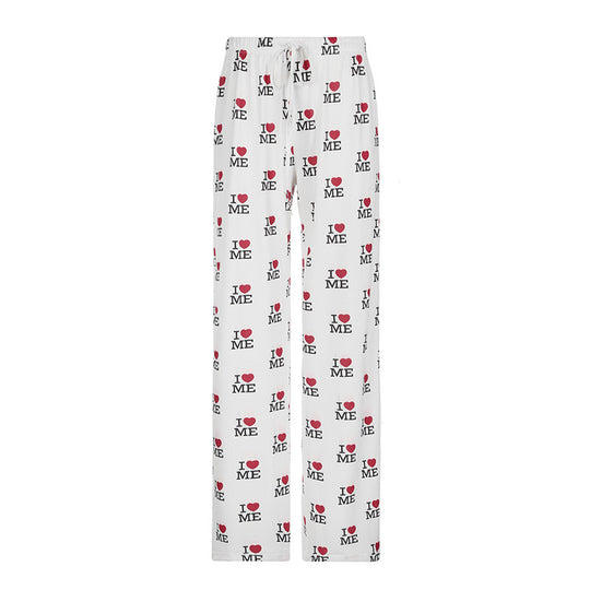 Damen Bequeme Lounge-Hosen mit einzigartigem Motiv EB
