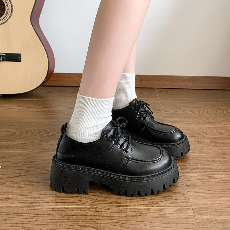 Damen Modische Schnürschuhe mit hochgezogenem Profil EB