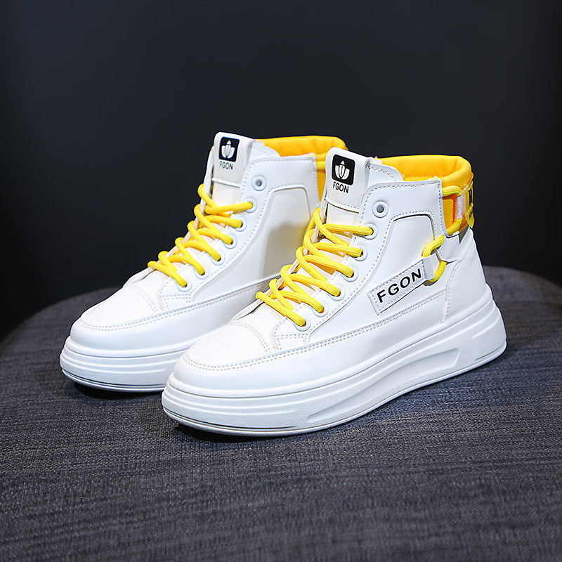 Damen High-Top Sneakers mit innovativem Schnürsystem und atmungsaktivem Innenfutter EB