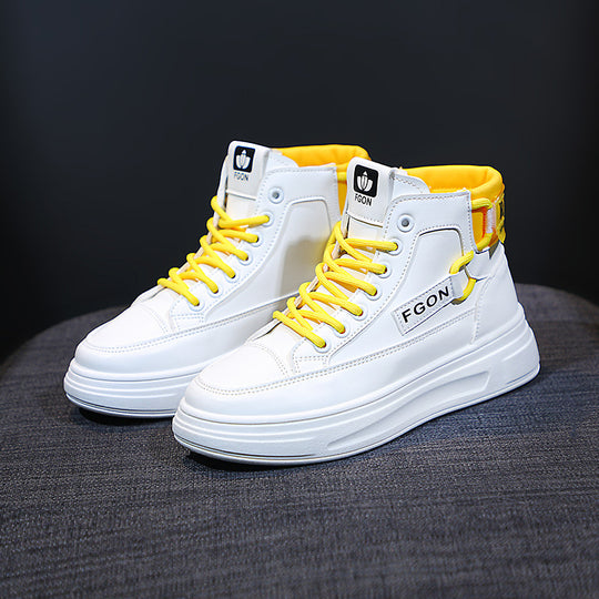 Damen High-Top Sneakers mit innovativem Schnürsystem und atmungsaktivem Innenfutter EB