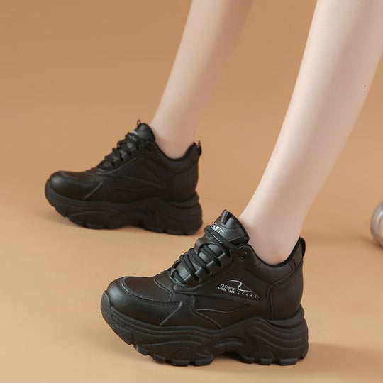 Damen Chunky Sneakers mit überdimensionaler Sohle und atmungsaktivem Material EB