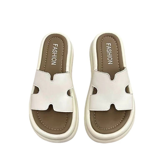 Damen moderne Pantoletten mit offener Ferse und trendigem Design EB