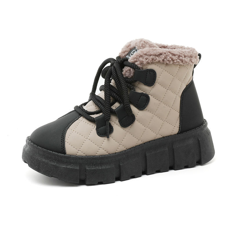 Damen Winterliche Sneakers mit robuster Profilsohle und kuscheligem Innenfutter EB