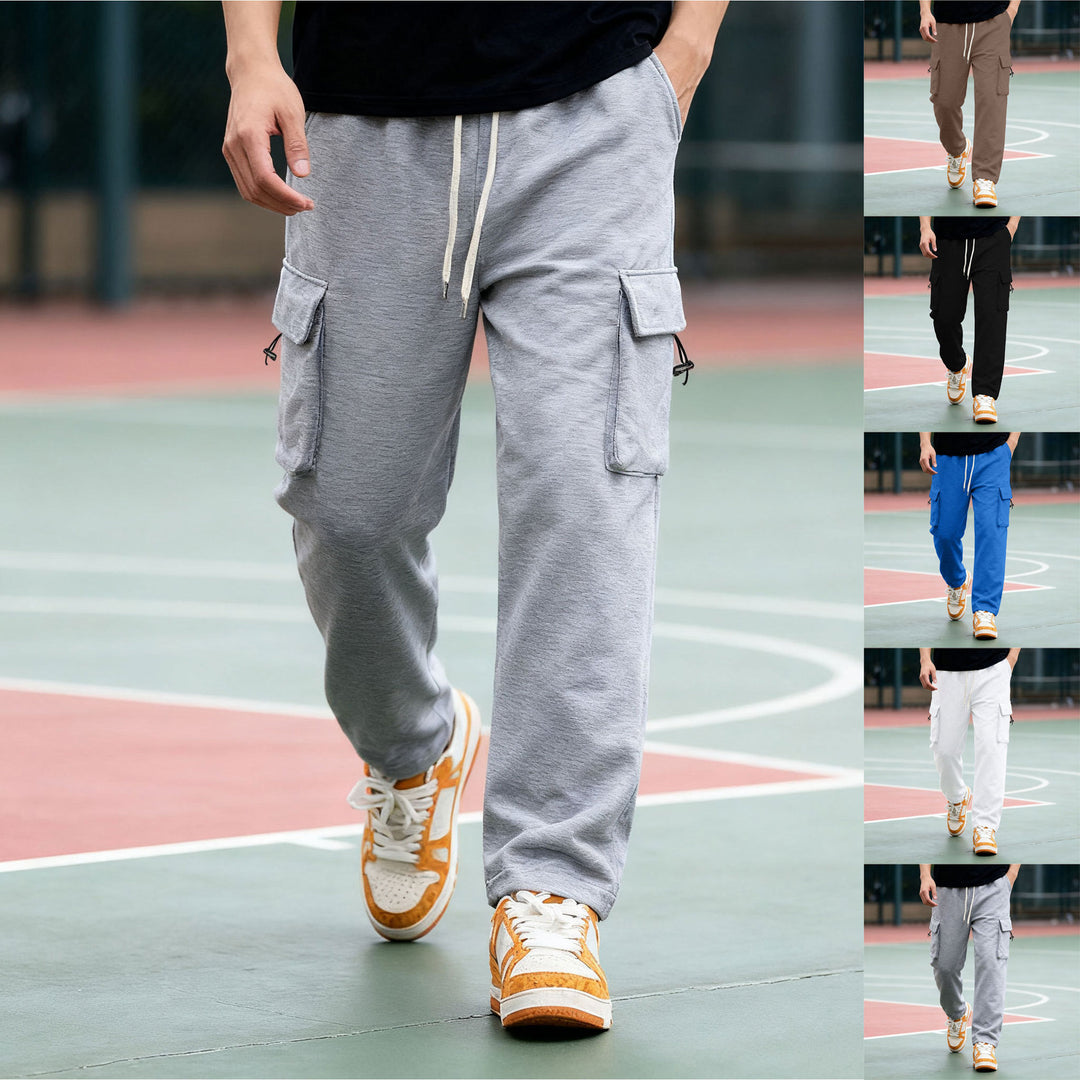 Herren Cargo-Hose mit elastischem Bund und praktischen Seitentaschen EB