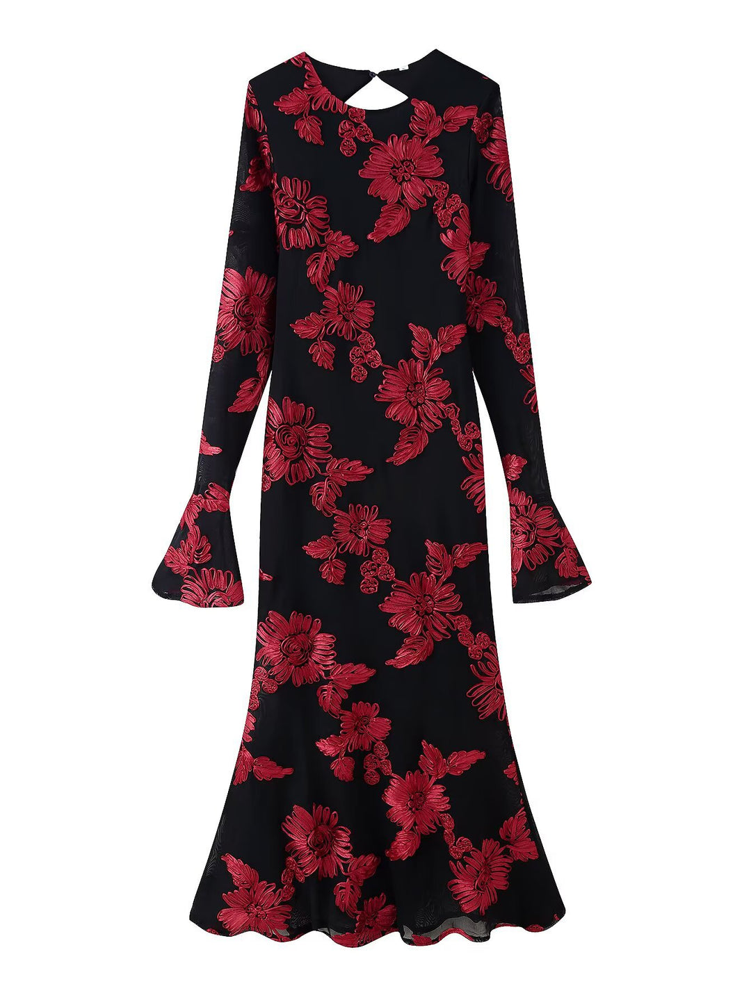 Damen Elegantes und florales Abendkleid EB