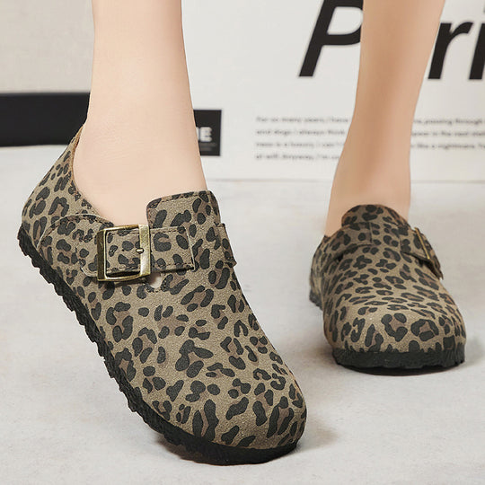 Damen Modische Clogs mit Pferdeschweif-Muster EB