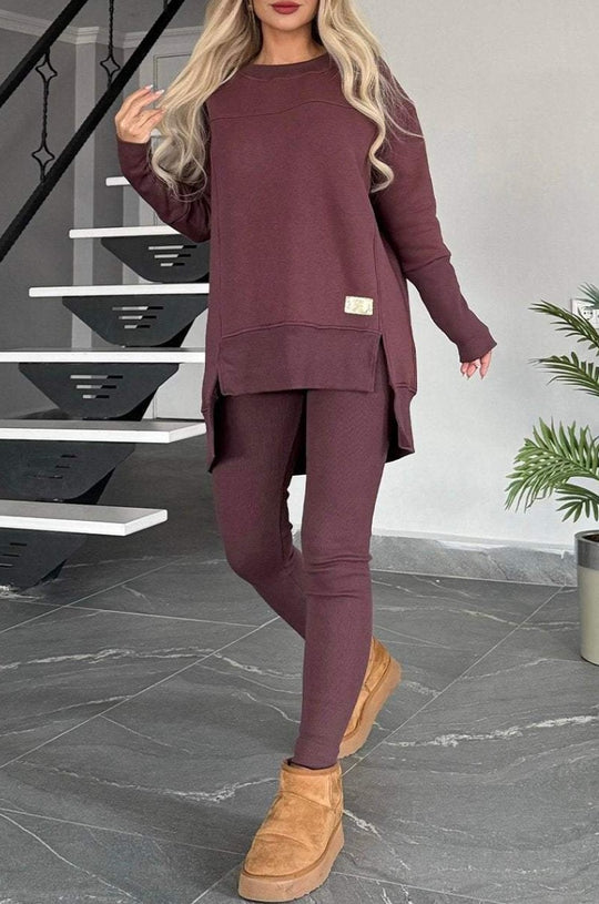 Damen Bequemes Lounge-Set mit modernem Oversized-Schnitt EB