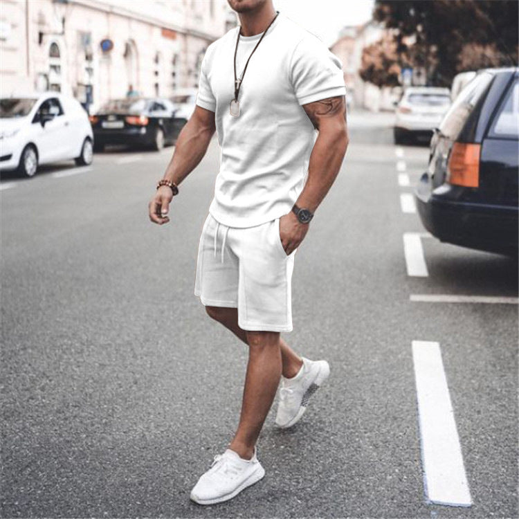 Herren sportliches Kurzarm-Set aus atmungsaktivem Material EB