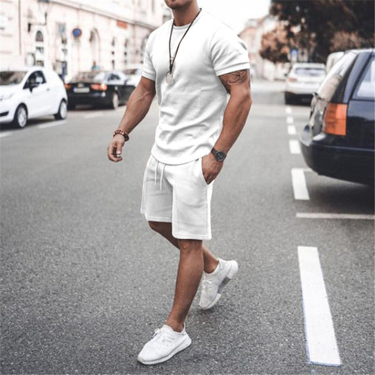Herren sportliches Kurzarm-Set aus atmungsaktivem Material EB