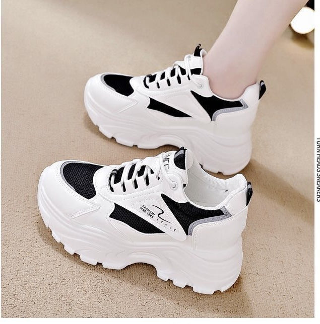 Damen High-Top Sneakers mit trendigem Chunky-Design und atmungsaktiver Obermaterialkombination EB