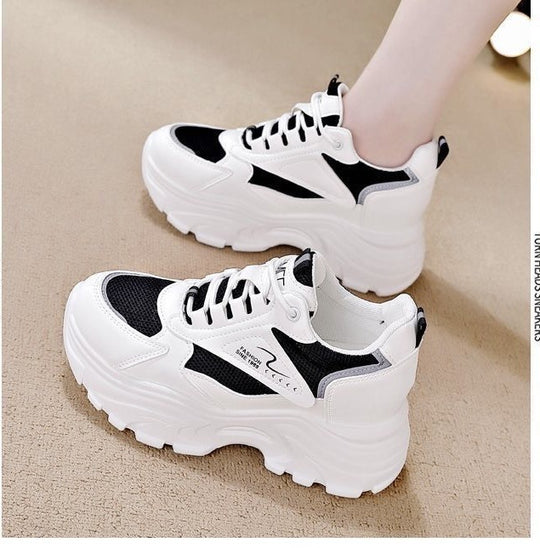 Damen High-Top Sneakers mit trendigem Chunky-Design und atmungsaktiver Obermaterialkombination EB