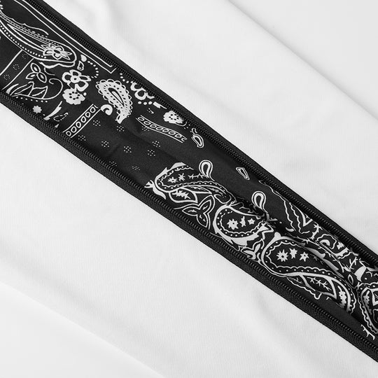 Herren Locker geschnittene Streetstyle Jogginghose mit Bandana‑Seiteneinsatz und elastischem Saum EB