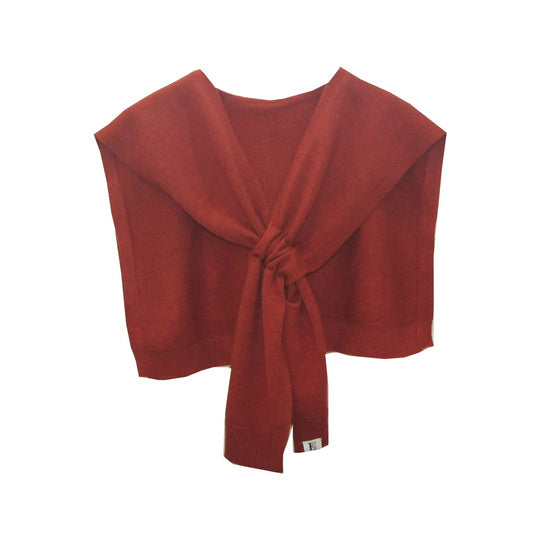 Damen modische Strickschal mit knoten Detail EB