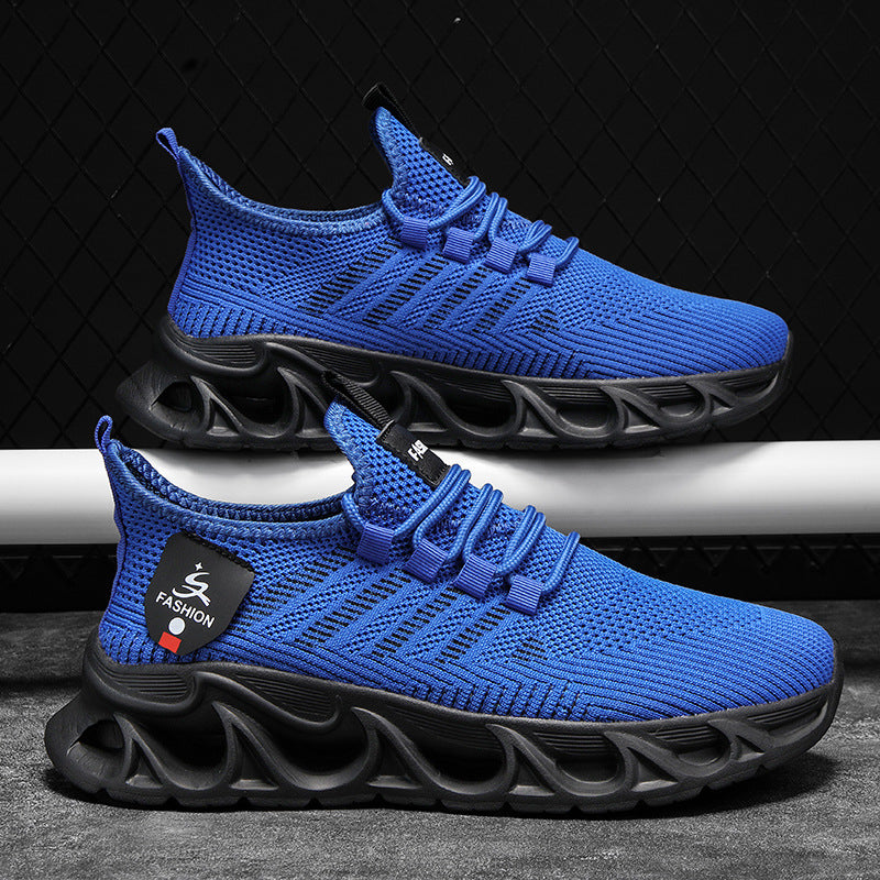 Damen Atmungsaktive Fitness-Sneaker mit rutschfester Sohle und elastischem Schnürsystem EB