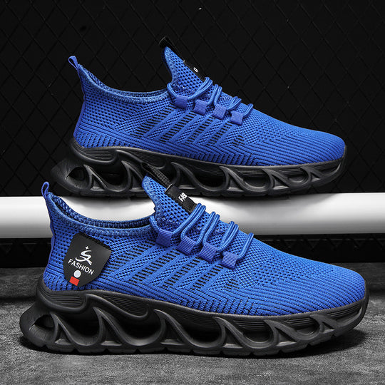 Damen Atmungsaktive Fitness-Sneaker mit rutschfester Sohle und elastischem Schnürsystem EB