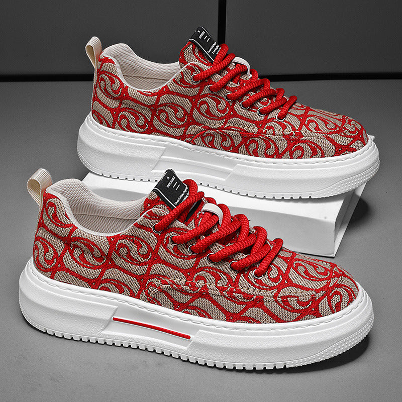 Damen Modische Sneaker mit einzigartigem Muster und dämpfender Sohle EB
