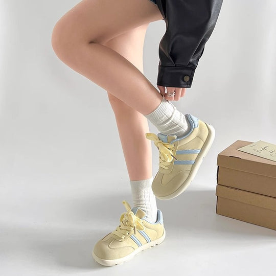 Damen Sportliche Sneakers mit atmungsaktiver Netzstruktur und bequemer Dämpfung EB