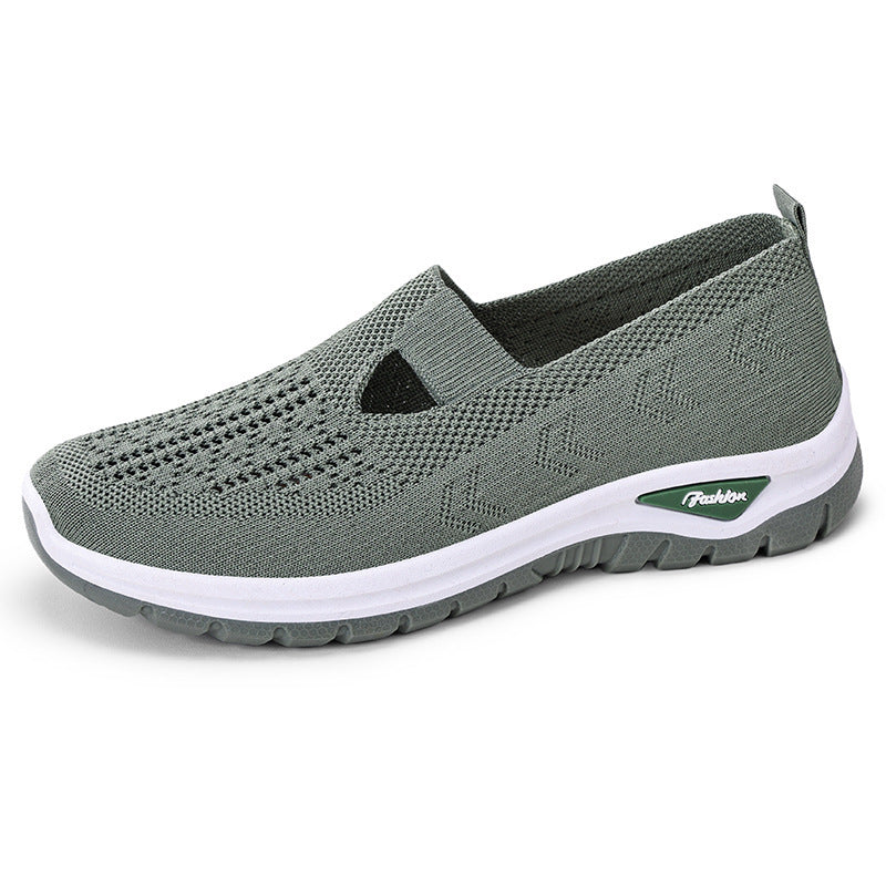 Damen Atmungsaktive Slip-On Freizeitschuhe mit elastischem Riemen EB