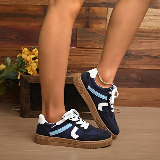 Damen Modische Sneaker mit bequemer Sohle EB