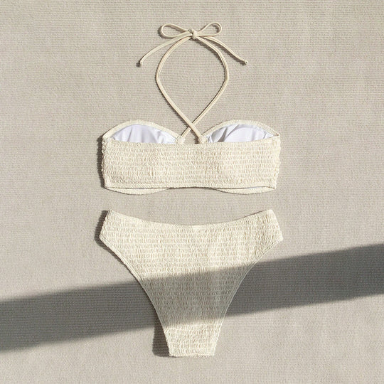 Damen Bandeau-Bikini mit elegantem Rüschendesign EB