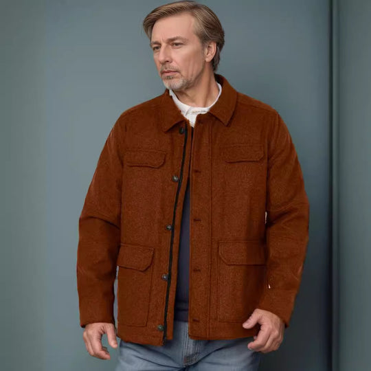 Herren modische Jacke mit praktischen Taschen EB