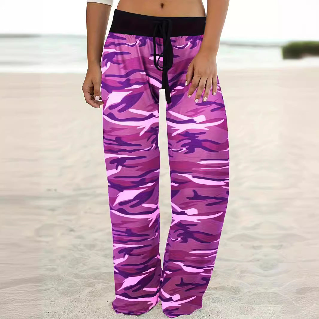 Damen Cargo-Hose mit lässigem Schnitt und modischem Camouflage-Muster EB