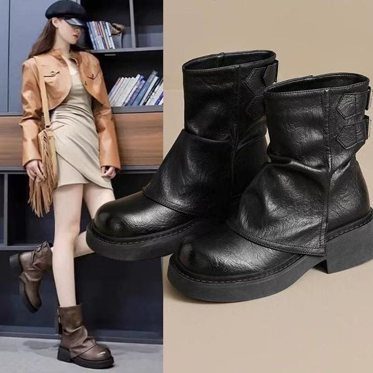 Damen Stiefeletten mit modischem Design und komfortabler Sohle EB