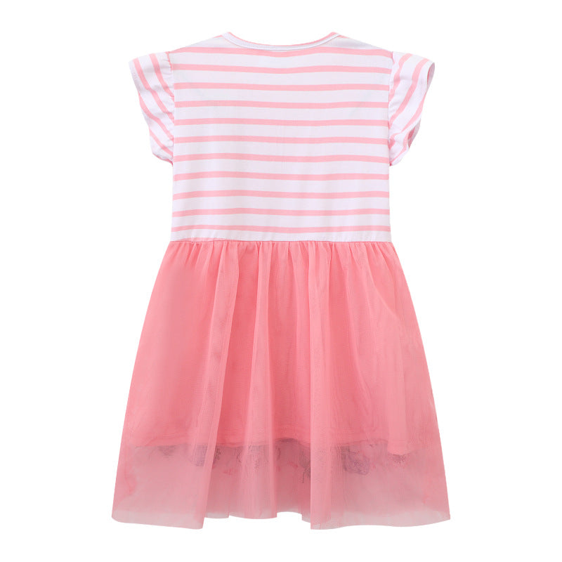Mädchen Tüllkleid mit verspieltem Design EB