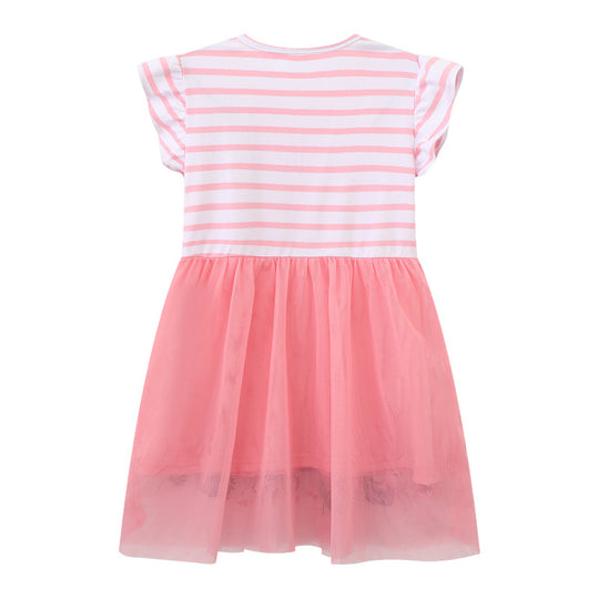 Mädchen Tüllkleid mit verspieltem Design EB