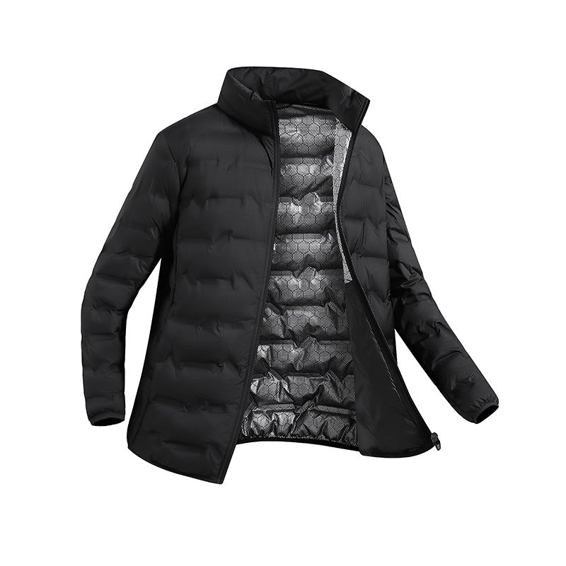 Herren leichte Steppjacke mit thermischer Füllung und Stehkragen EB