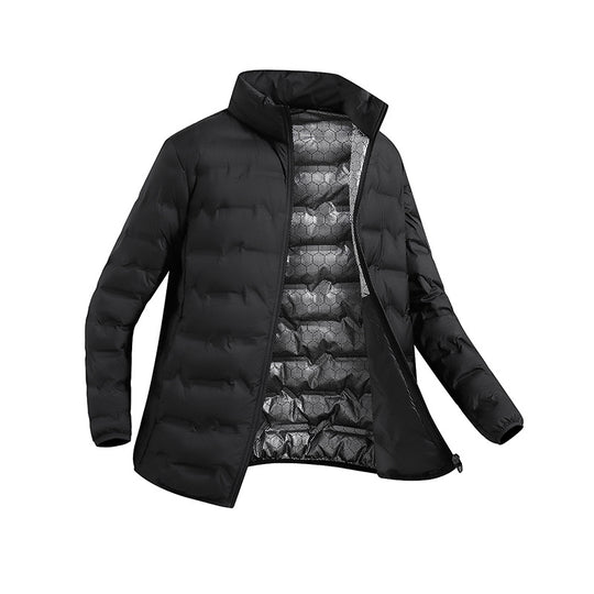 Herren leichte Steppjacke mit thermischer Füllung und Stehkragen EB
