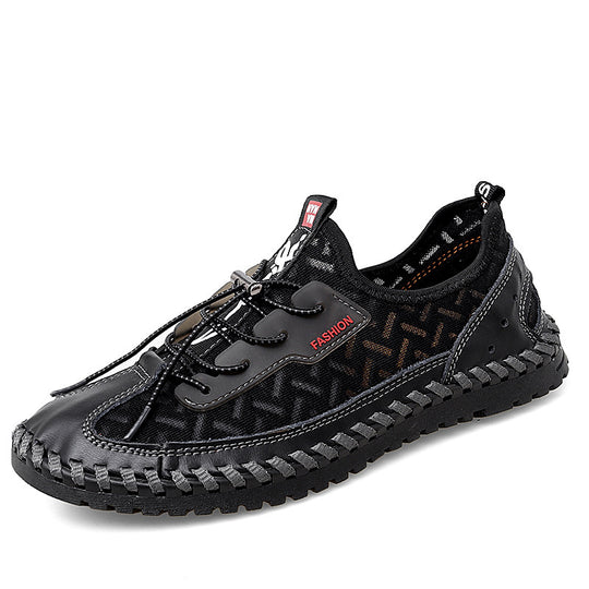 Herren Leichte und atmungsaktive Freizeitschuhe mit elastischen Schnüren EB