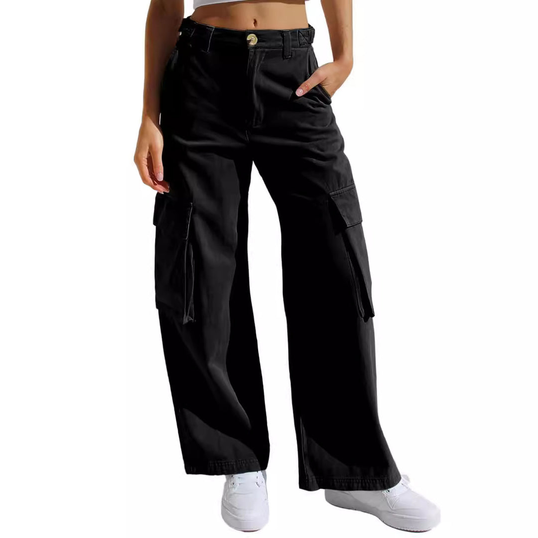 Damen Cargo-Hose mit praktischen Seitentaschen und lässigem Schnitt EB