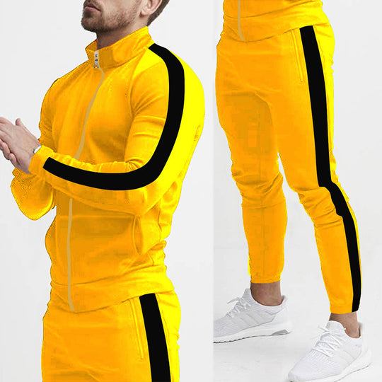Herren Sportanzug mit praktischen Reißverschlusstaschen und atmungsaktivem Material EB