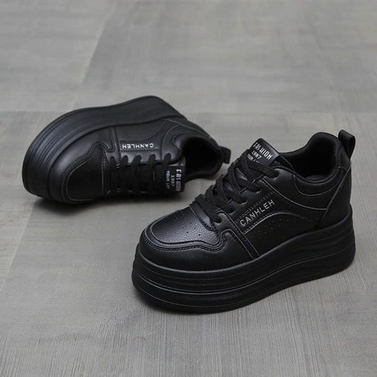 Damen modische Plateau Sneakers EB