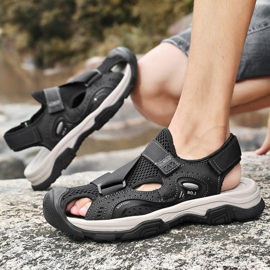 Damen Sportliche Outdoor-Sandalen mit verstellbarem Riemen und rutschfester Sohle EB