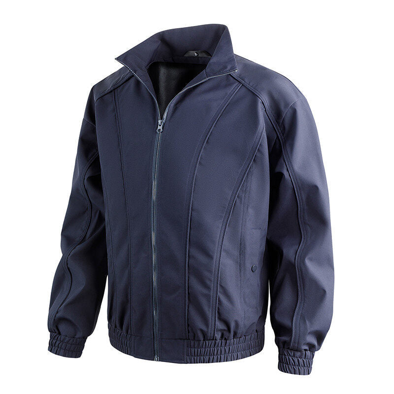 Herren Freizeitjacke mit hochschließendem Kragen und elastischem Bund EB