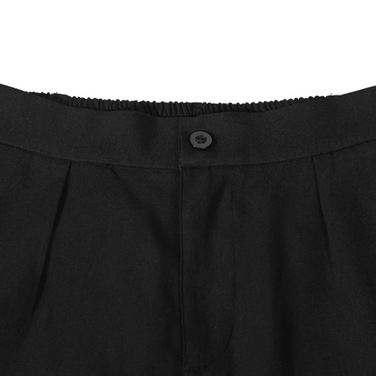 Herren Elegante weite Hose mit elastischem Bund und seitlichen Eingrifftaschen EB