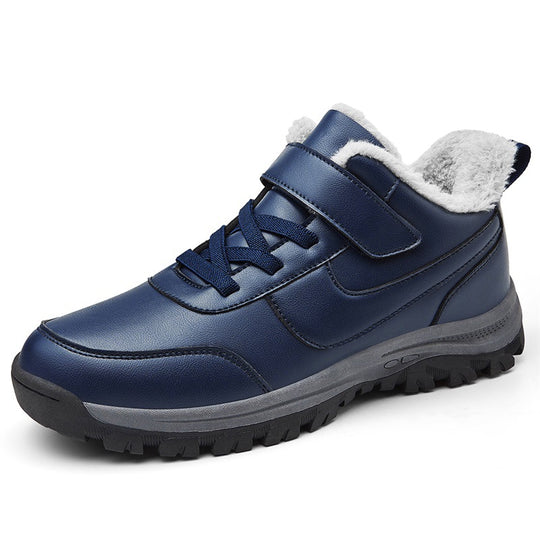 Damen Warmgefütterte Winterstiefel mit rutschfester Sohle und verstellbarem Klettverschluss EB