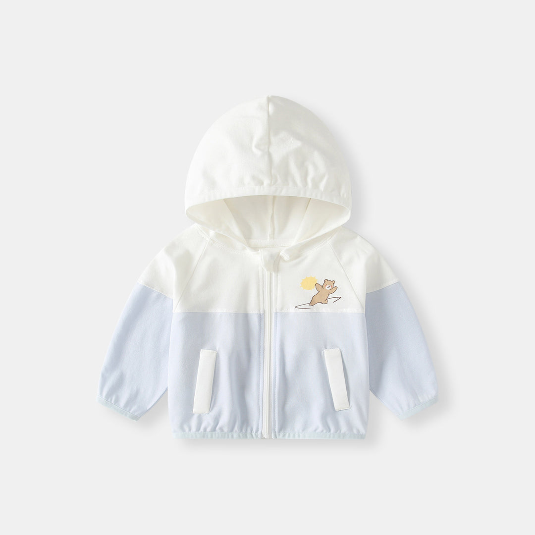 Unisex nan atmungsaktiver Baumwolle Baby Kimono Cardigan mit vorderen Druckknöpfen EB