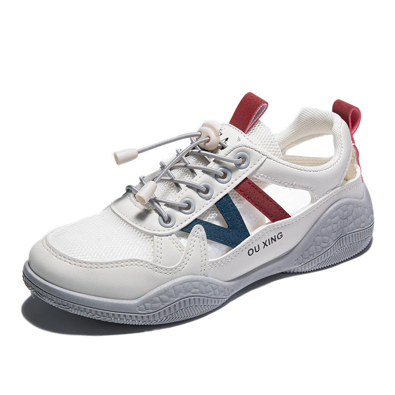 Damen elegante Freizeitsneaker mit atmungsaktivem Mesh-Obermaterial und rutschfester Sohle EB