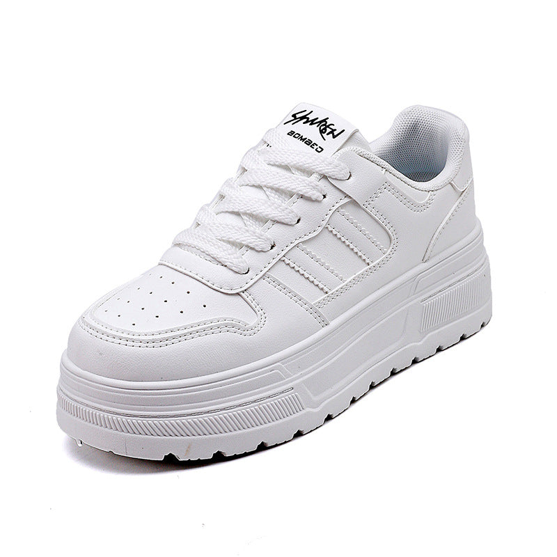 Damen Sneaker mit hohem Plateau und atmungsaktiver Oberfläche EB