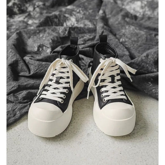 Damen Hohe Sneakers mit robustem Plateau und sportlichem Design EB