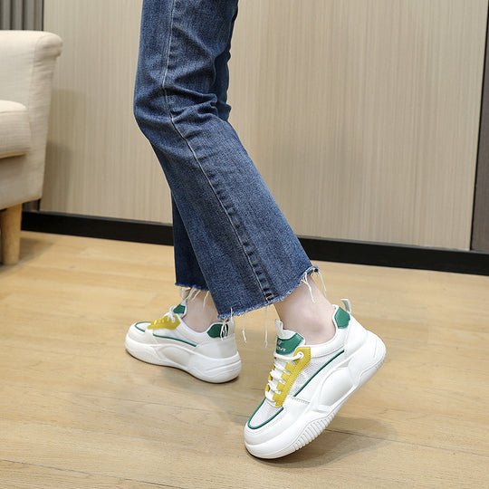 Damen modische Sneakers mit gepolsterter Laufsohle und atmungsaktivem Obermaterial EB