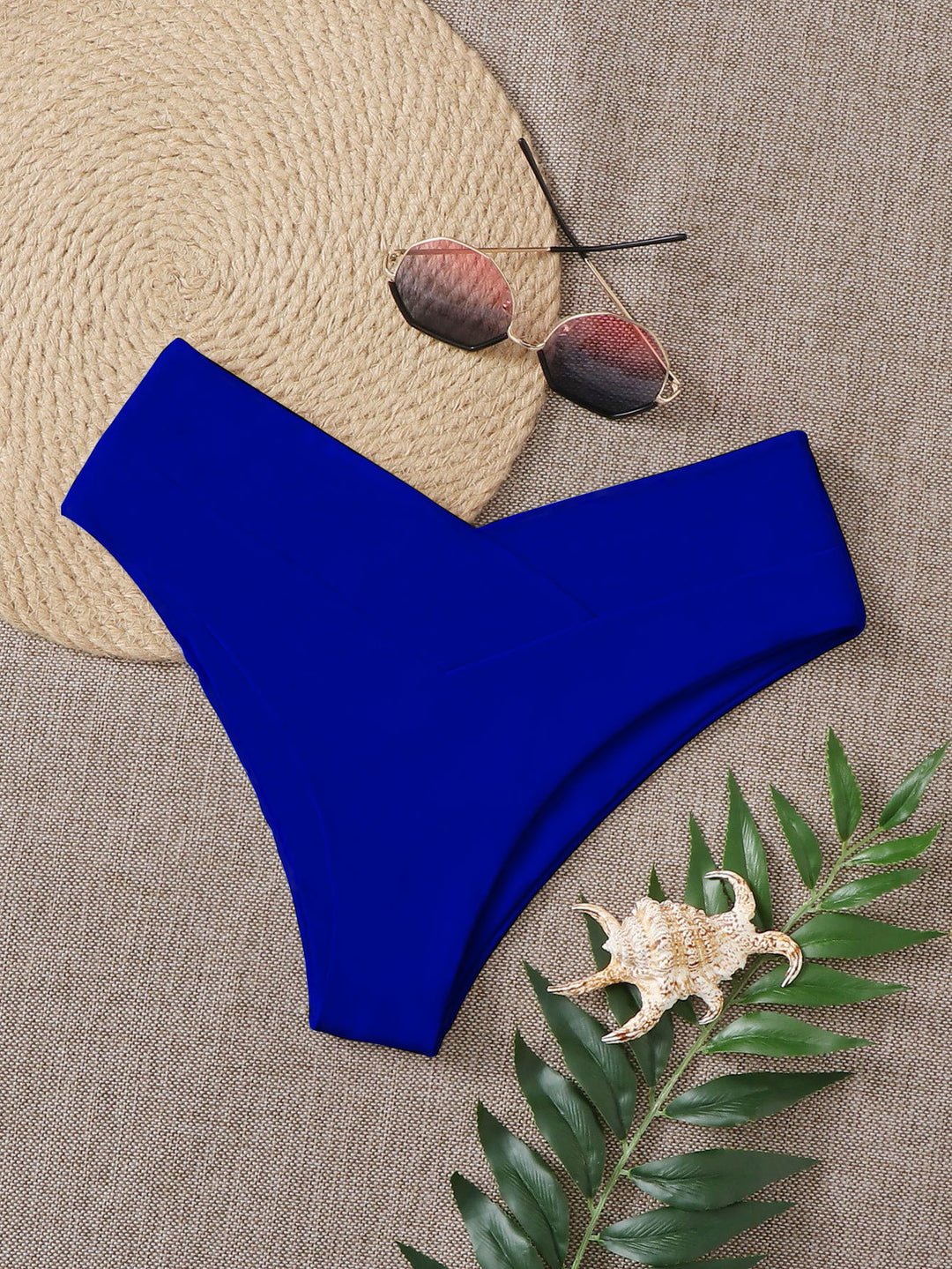 Damen Hochtaillierter Bikiniunterteil EB
