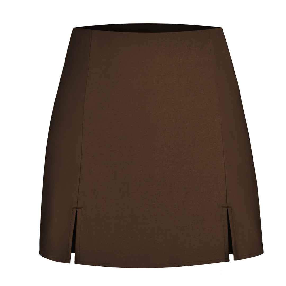 Damen Designer Minirock mit seitlichen Schlitzen EB