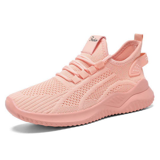 Damen Atmungsaktive Lauf-Sneaker mit flexibler Sohle und dämpfendem Fußbett EB