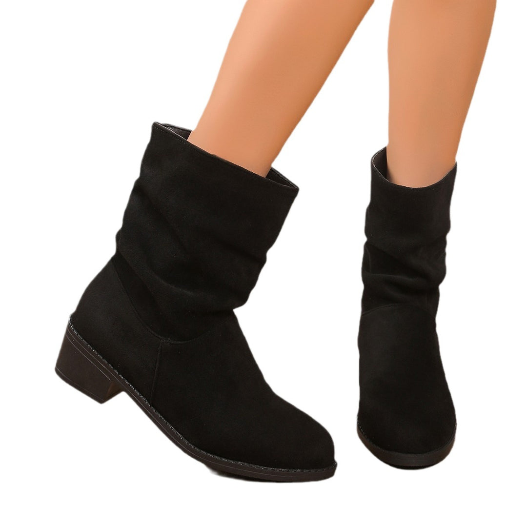 Damen Modische Stiefel mit lässigem Slouch-Design EB