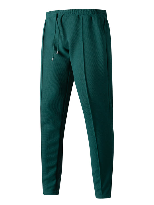 Herren nan tapered Freizeithose mit Tunnelzugbund, Bügelfalte und seitlichen Eingrifftaschen EB