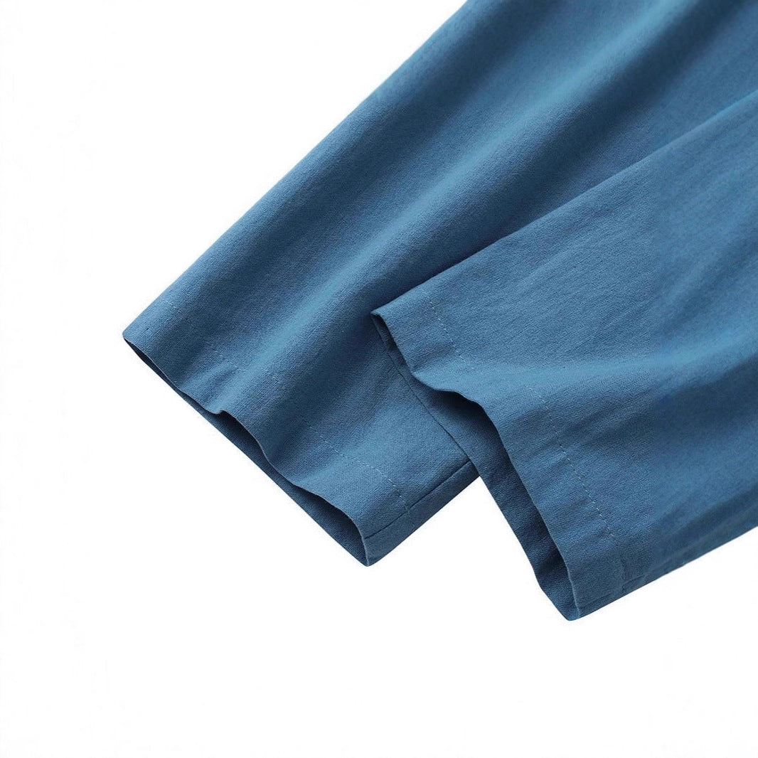 Damen Leichter Leinenblazer mit lockerer Passform und aufgesetzten Taschen EB